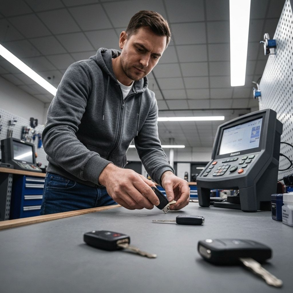 Auto locksmith key programming service